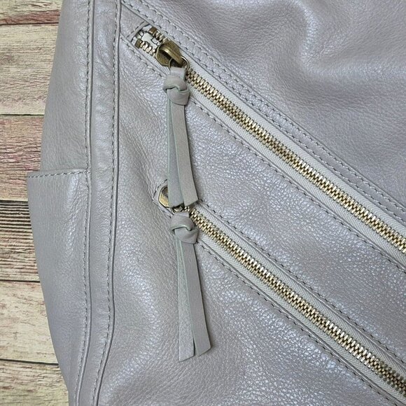HOBO International Pebbled Soft Leather Neutral Taupe Shoulder Bag Purse MINT - Picture 3 of 8
